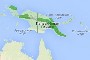 Ареал обитания Erythrura papuana
